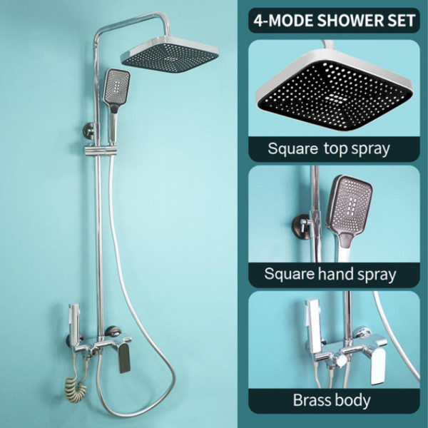 Луксозна мулти душ система с елегантен смесител VISION 003- хромен, ROBOT SHOWER SET